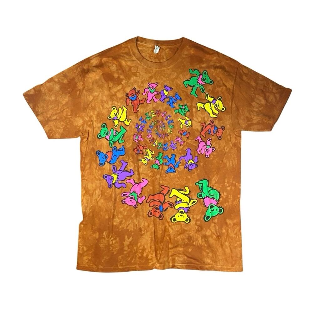 Grateful Dead Spiral Bears Tie-Dye T-Shirt - XL